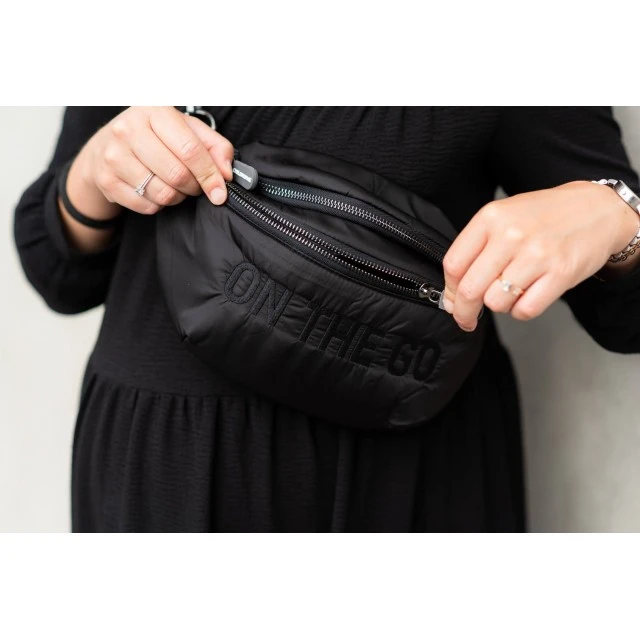 Τσάντα μπανάνας on the go hip bag - μαύρη τσάντα