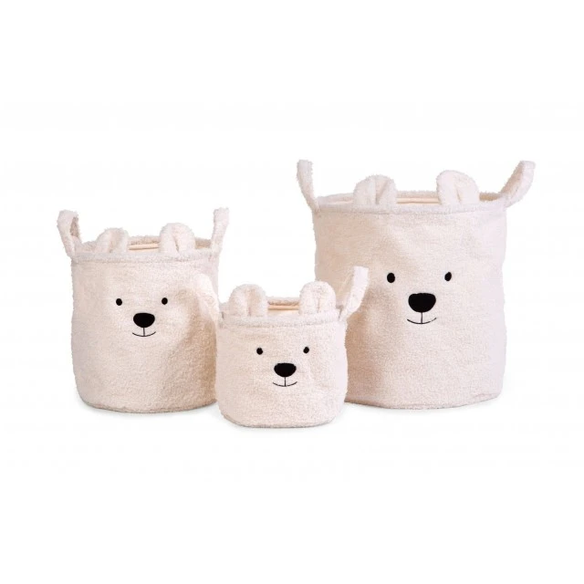 Καλάθι αποθήκευσης 30x30x30 cm teddy white