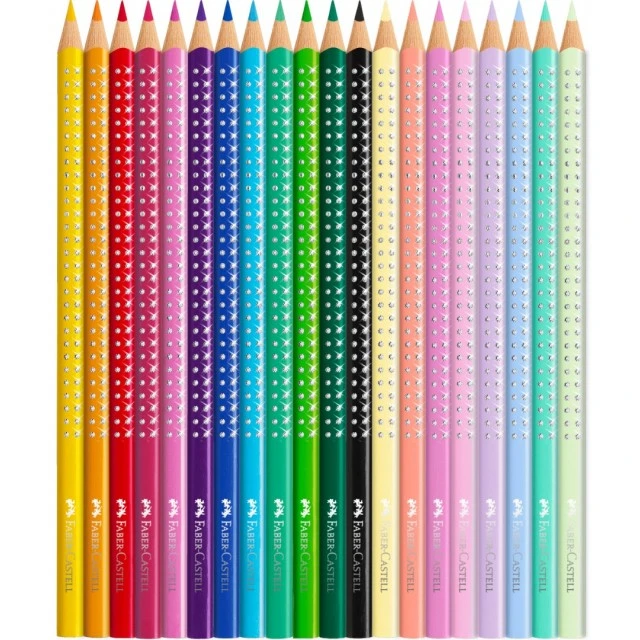 Faber-Castell χρωματιστά μολύβια Sparkle, κουτί πεταλούδα, 20 χρώματα