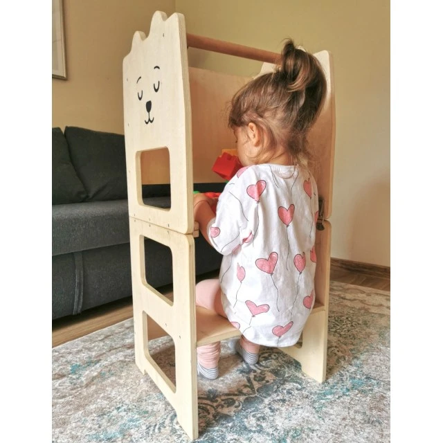 3 σε 1 Μοντεσσόρι βοηθητικός πύργος