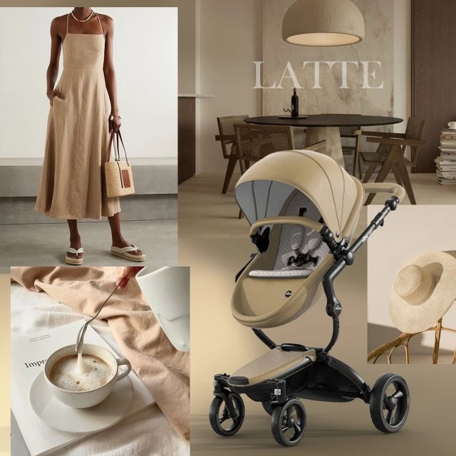 Συνδυασμένο καρότσι μωρού Mima Xari 2 σε 1 - latte