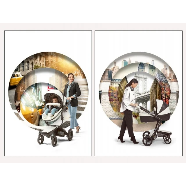 Συνδυαστικό καρότσι μωρού Mima Xari 2in1 - New York zebra Limited