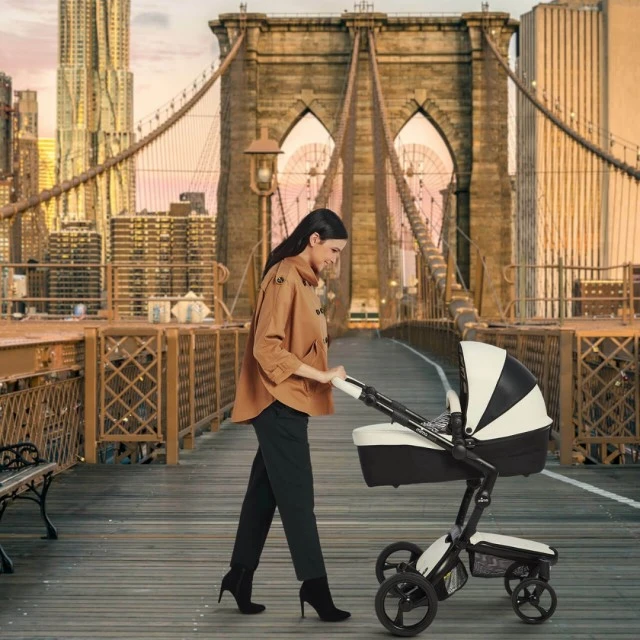 Συνδυαστικό καρότσι μωρού Mima Xari 2in1 - New York zebra Limited