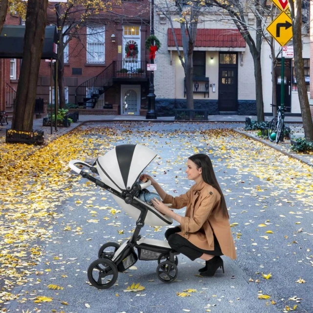 Συνδυαστικό καρότσι μωρού Mima Xari 2in1 - New York zebra Limited