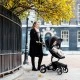 Συνδυασμένο καρότσι μωρού Mima Xari 2in1 - London black Limited