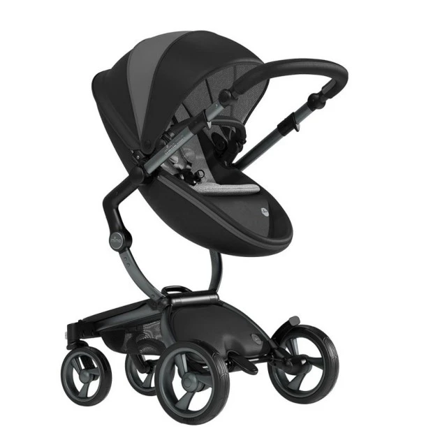 Συνδυασμένο καρότσι μωρού Mima Xari 2in1 - London black Limited