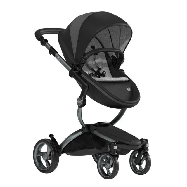 Συνδυασμένο καρότσι μωρού Mima Xari 2in1 - London black Limited