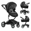 Συνδυασμένο καρότσι μωρού Mima Xari 2in1 - London black Limited