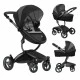 Συνδυασμένο καρότσι μωρού Mima Xari 2in1 - London black Limited