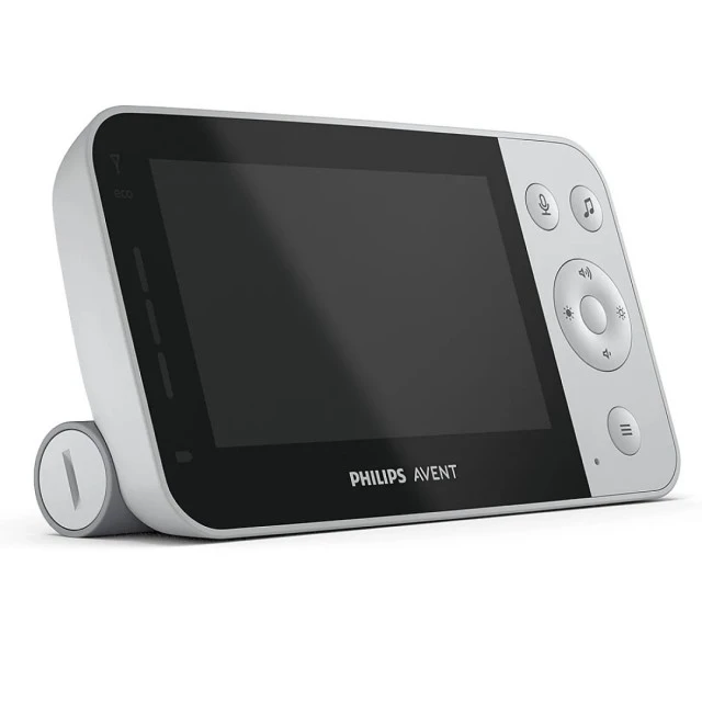 Ψηφιακή οθόνη βίντεο Philips Avent SCD953/26 με κάμερα Full HD με νυχτερινή όραση, ευρυγώνιο φακό 120°, έγχρωμη οθόνη LCD 4,3 ιντσών, σύνδεση με εφαρμογή για κινητά