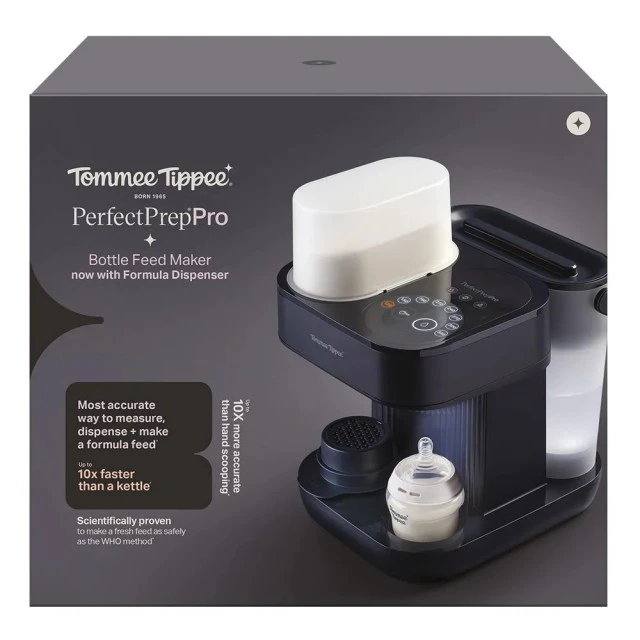 Αυτόματη συσκευή παρασκευής γάλακτος Tommee Tippee PerfectPrep Pro, τεχνολογία Hot Shot, αντιβακτηριδιακό φίλτρο, ακριβής δοσολογία από 120 έως 330 ml, ψηφιακή οθόνη, εφαρμογή για iOS και Android