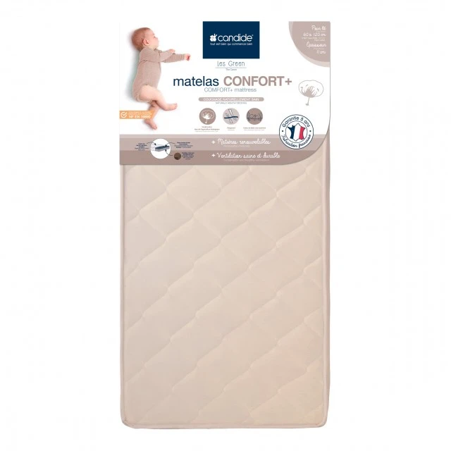 Органичен Матрак Коко Comfort+ За Легло 60X120См (11См Дебелина) Candide