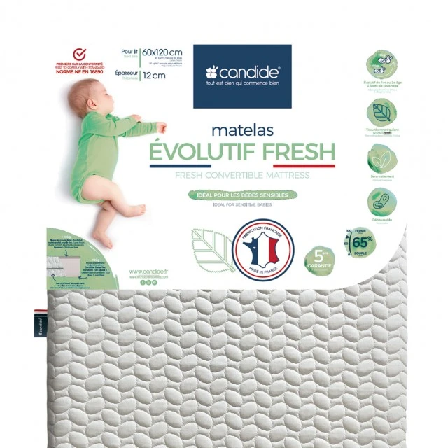 Στρώμα Evolutif Fresh 60X120Cm (12cm Πάχος) Candide
