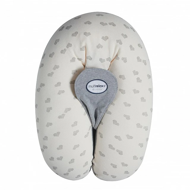 Multirelax Μαξιλάρι μητρότητας και νοσηλείας 3 σε 1 Grey Hearts Candide