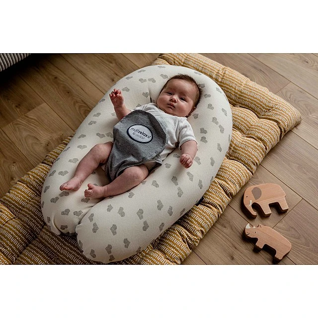 Multirelax Μαξιλάρι μητρότητας και νοσηλείας 3 σε 1 Grey Hearts Candide
