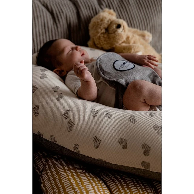 Multirelax Μαξιλάρι μητρότητας και νοσηλείας 3 σε 1 Grey Hearts Candide