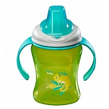 Κύπελλο για εύκολο ρόφημα με αφαιρούμενες λαβές 260 ml. Green Vital Baby