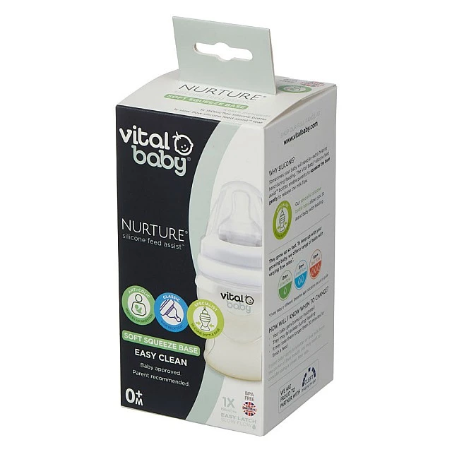 Μπουκάλι βοήθημα σίτισης σιλικόνης 150 ml. Μωρό ζωτικής σημασίας