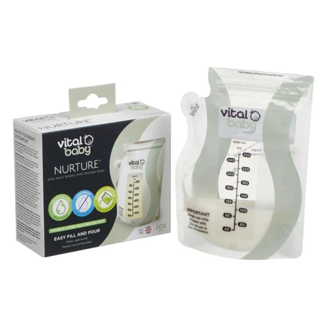 Σακούλες αποθήκευσης μητρικού γάλακτος Vital Baby