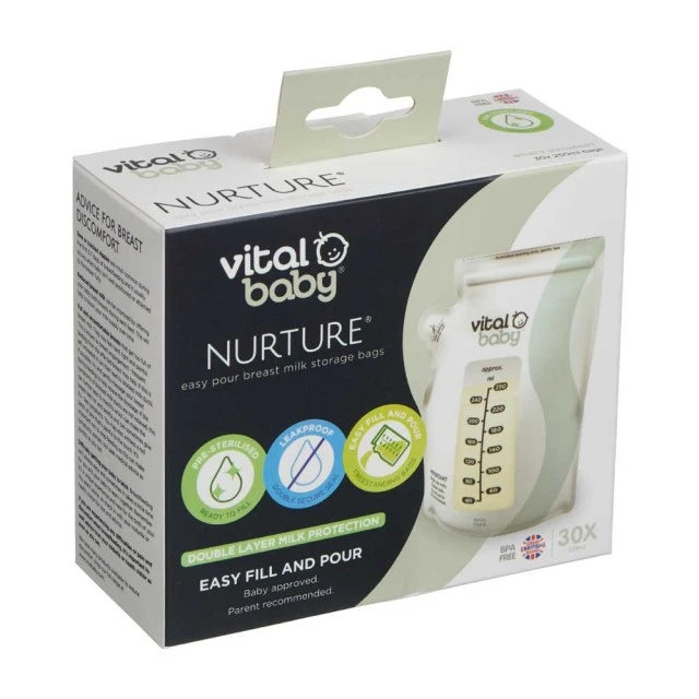 Σακούλες αποθήκευσης μητρικού γάλακτος Vital Baby