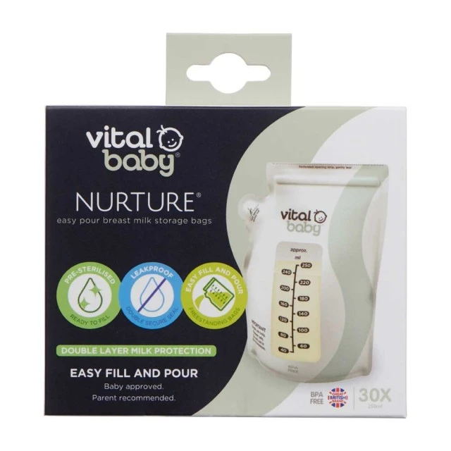 Σακούλες αποθήκευσης μητρικού γάλακτος Vital Baby