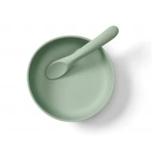 Σετ κύπελλο σιλικόνης και κουτάλι μέντας Vital Baby