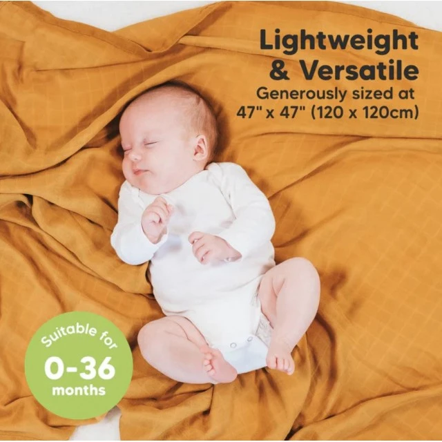 Baby Muslin Πάνες/Κουβέρτες 120 x 120cm 4 τεμ. KeaBabies
