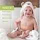 Βρεφική πετσέτα με κουκούλα KeaBabies Organic Bamboo Brown Bear