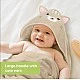 Πετσέτα μωρού με κουκούλα KeaBabies Organic Bamboo Cat