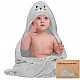 Βρεφική πετσέτα με κουκούλα KeaBabies Organic Bamboo Seal