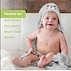 Βρεφική πετσέτα με κουκούλα KeaBabies Organic Bamboo Seal