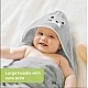 Βρεφική πετσέτα με κουκούλα KeaBabies Organic Bamboo Seal