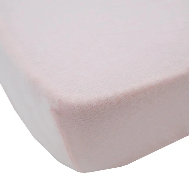Σεντόνια 2 Τεμάχια 60Χ120Cm 100% Βαμβάκι Λευκό/Ροζ Babycalin
