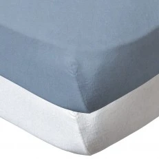 Σετ 2 Σεντόνια 60x120cm Μπλε-Λευκό Babycalin