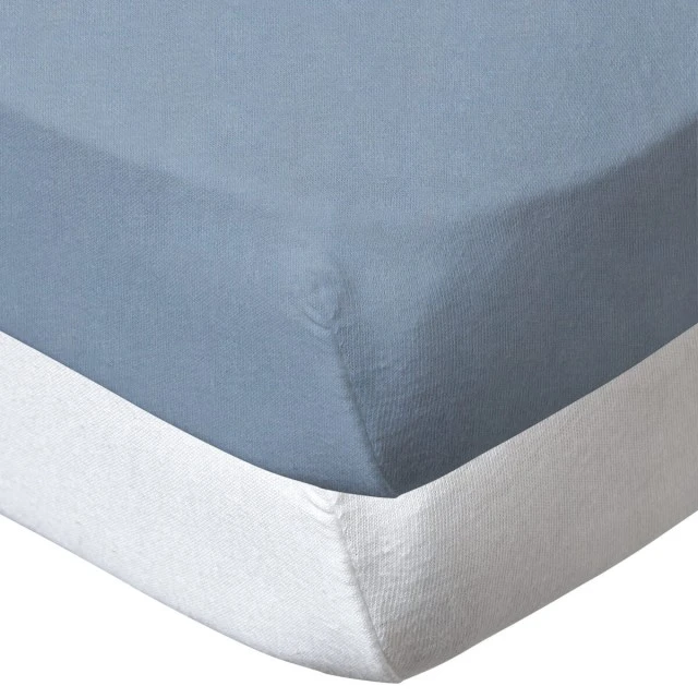 Σετ 2 Σεντόνια 60x120cm Μπλε-Λευκό Babycalin