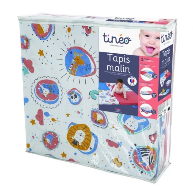 Tineo Smart Play Mat 5 σε 1 - Αφαιρούμενο στρώμα, παρκοκρέβατο, τούνελ και οικογενειακή διασκέδαση