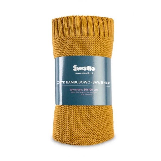 Κουβέρτα Bamboo And Cotton Mustard 100x80cm