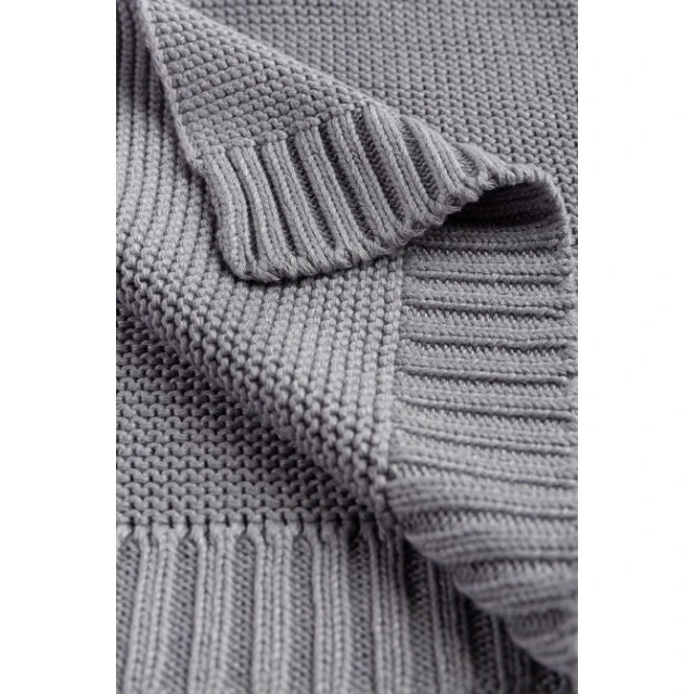 Κουβέρτα Bamboo And Cotton Γκρι 100x80cm