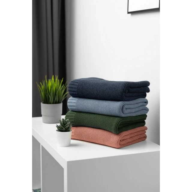 Κουβέρτα Bamboo And Cotton Green 100x80cm