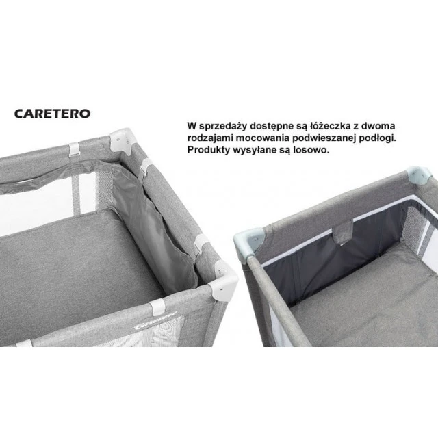 Πτυσσόμενη λεκάνη ταξιδίου 1 επιπέδου Basic Light Grey Caretero