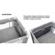 Καλάθι ταξιδιού Basic Plus Graphite 2 επιπέδων Caretero