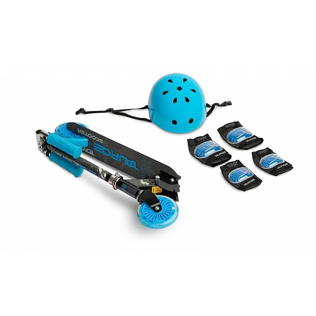 Tauro Blue Scooter + Κράνος Και Προστατευτικά Caretero Toyz