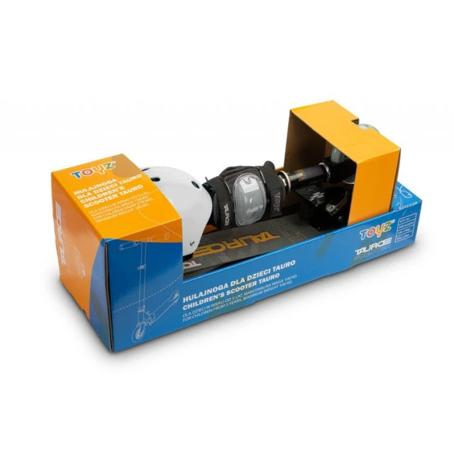 Tauro Black Scooter + Κράνος Και Προστατευτικά Caretero Toyz