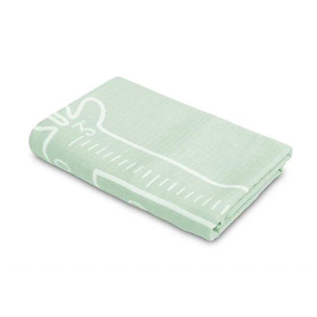Μουσελίνα φωτο-κάπα Giraffe Mint 120x120 εκ.