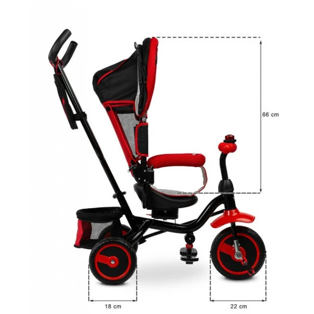 Τρίκυκλο με Γονικό Έλεγχο Timmy Green Caretero Toyz