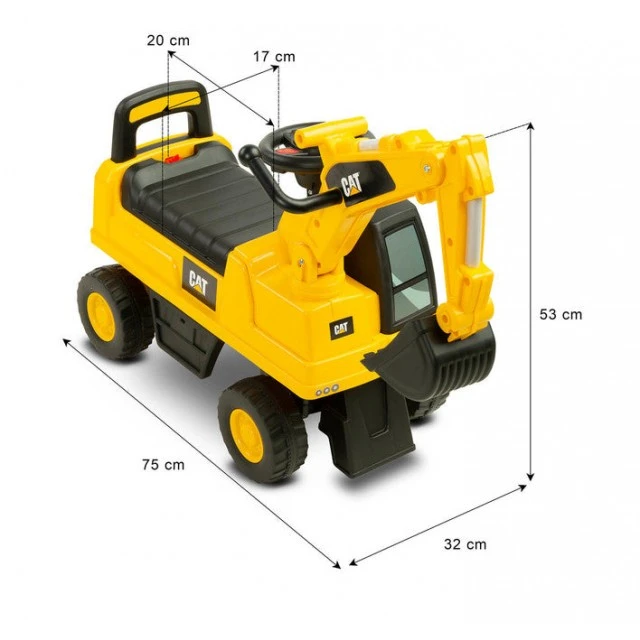 Caretero Toyz Excavator Ride On Toy