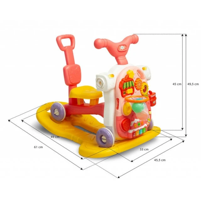Πολυλειτουργικό Walker 5В1 Pink Caretero Toyz