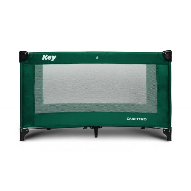 Αναδιπλούμενο παρκοκρέβατο για ταξίδια Key Dark Green Caretero