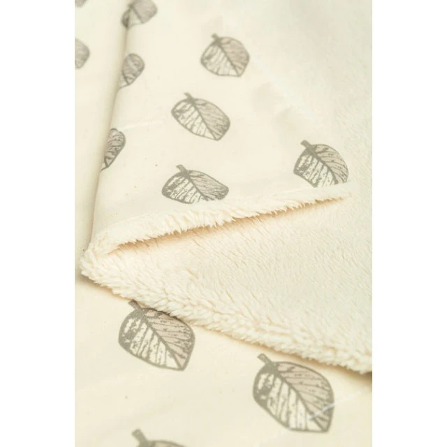 Κουβέρτα Eco 80x100cm Leaves Plush Sensillo