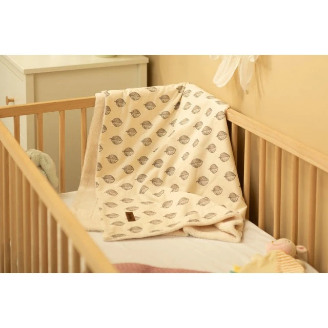 Κουβέρτα Eco 80x100cm Leaves Plush Sensillo